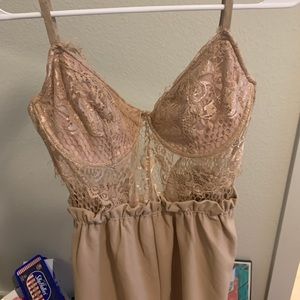 Nude Lace Romper